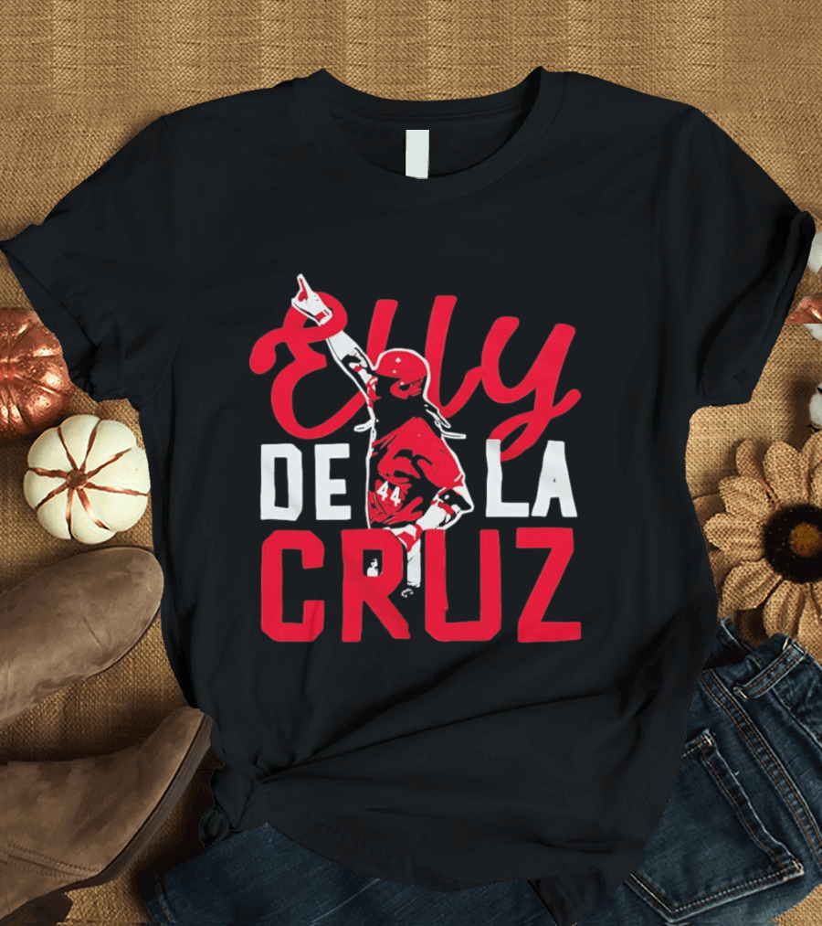 Elly De La Cruz Cincinnati Reds 44 Handcrafted Superstar T-Shirt