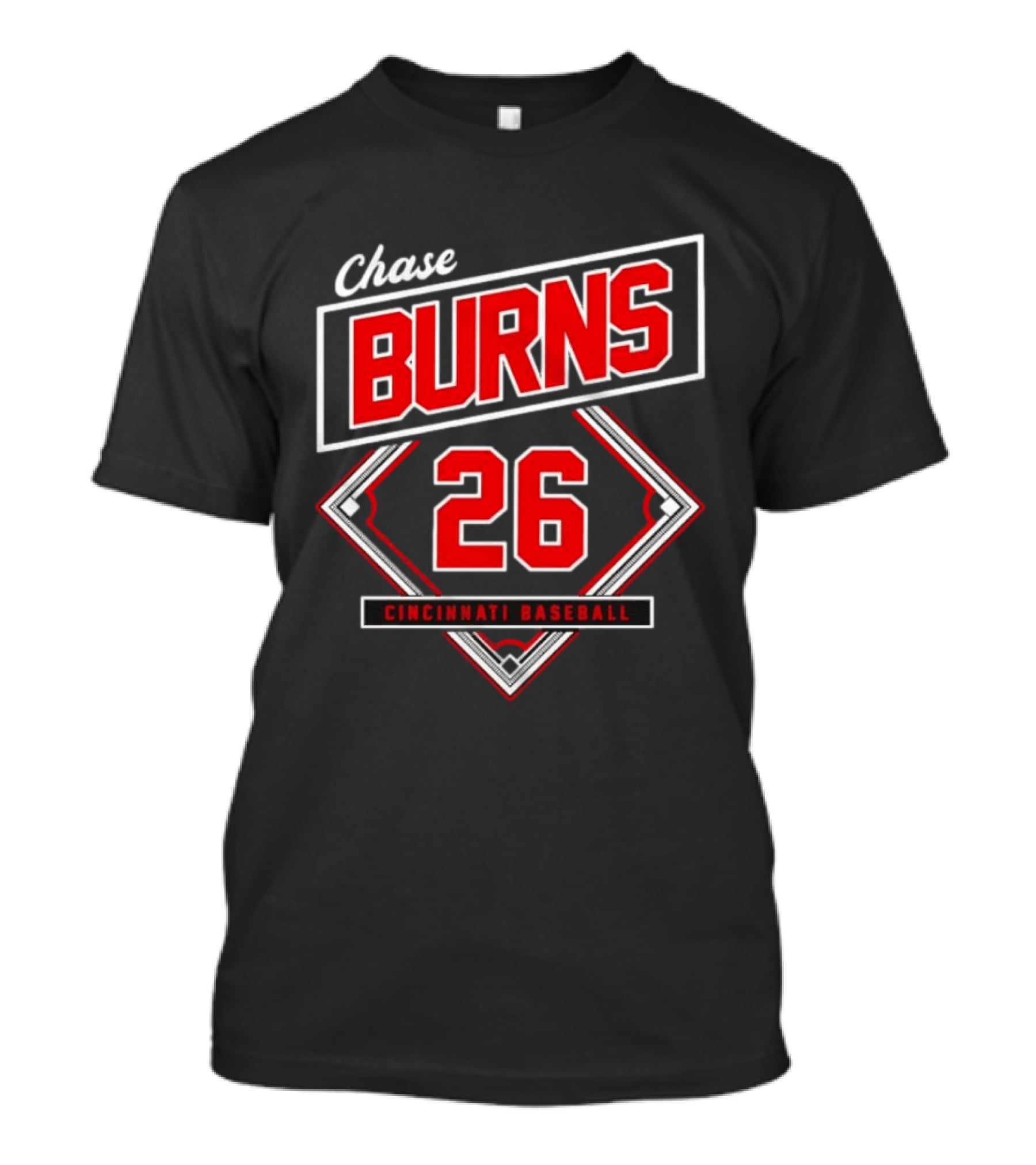 Chase Burns 26 Cincinnati Baseball Reds MLB Classic Diamond T-Shirt