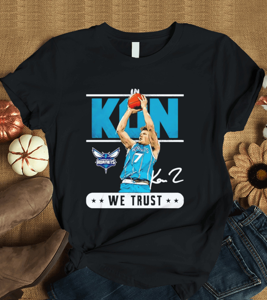 Kon Knueppel Charlotte Hornets Basketball We Trust T-Shirt
