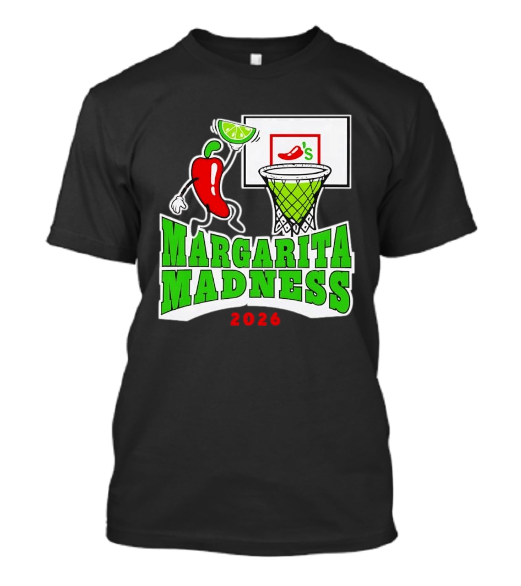 Chili's Margarita Madness 2026 Basketball Event With Lime And Chili Hoops T-Shirt