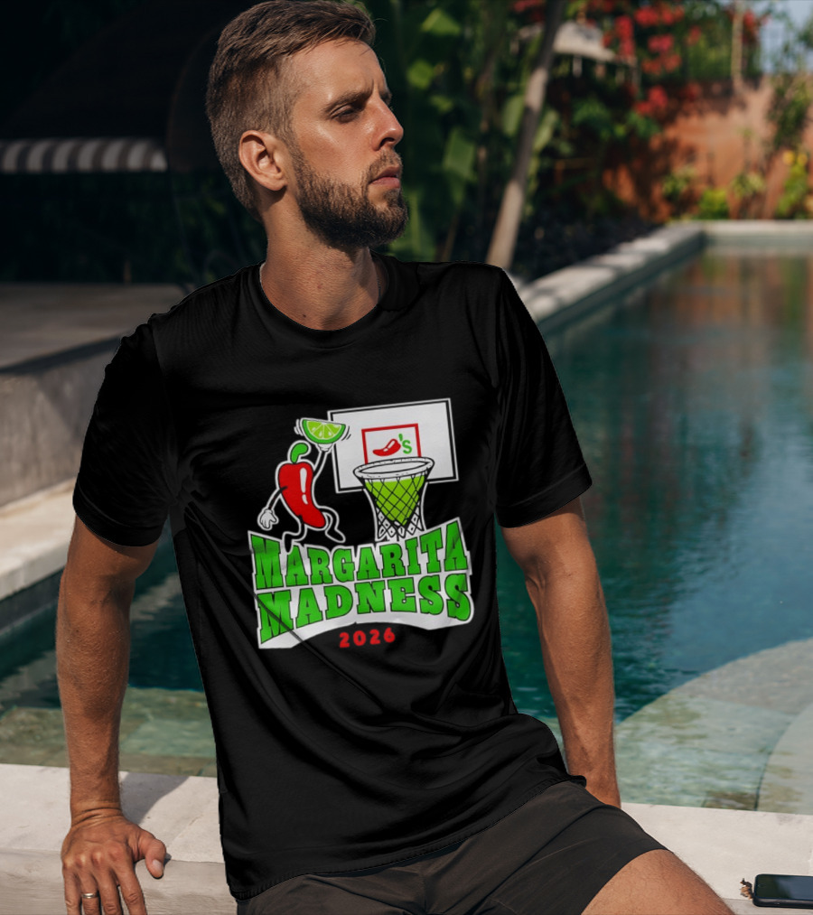 Chili's Margarita Madness 2026 Basketball Event With Lime And Chili Hoops T-Shirt