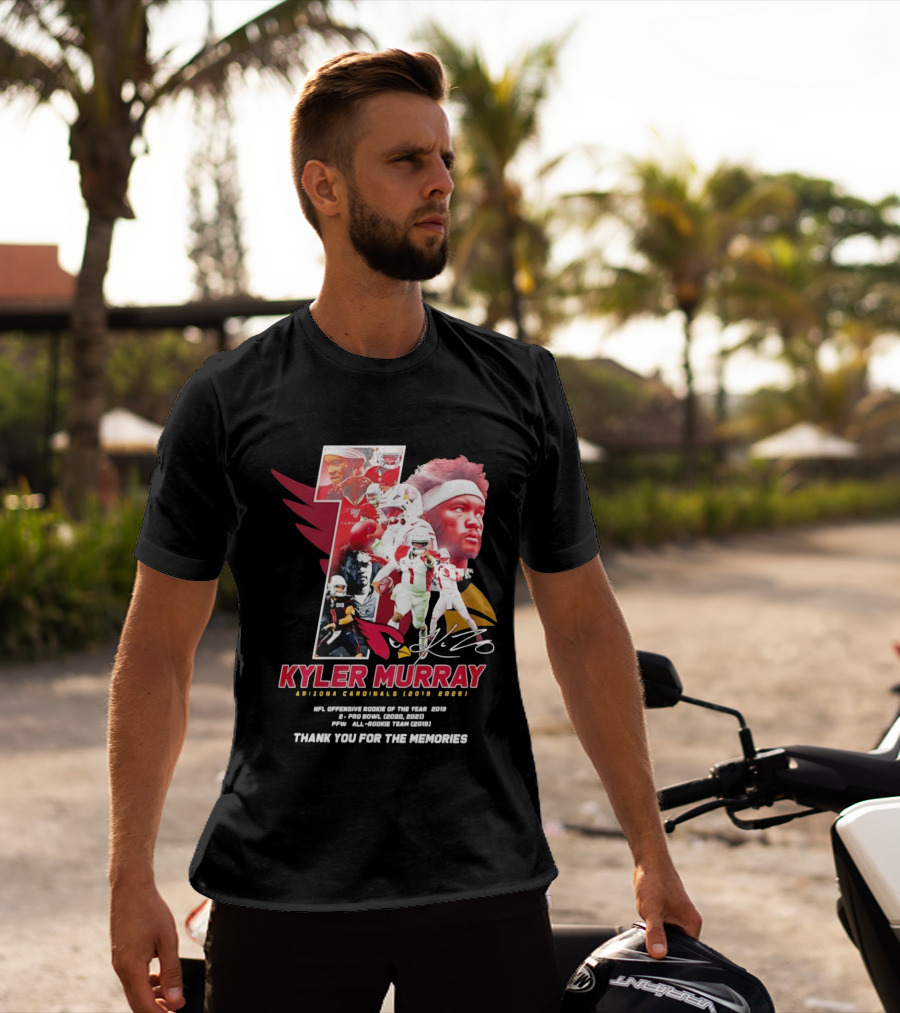 Kyler Murray Arizona Cardinals NFL Offensive Rookie Of The Year Pro Bowl All Rookie Team Thank You For The Memories T-Shirt