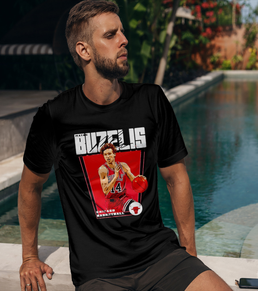 Matas Buzelis Chicago Basketball Bulls 14 T-Shirt