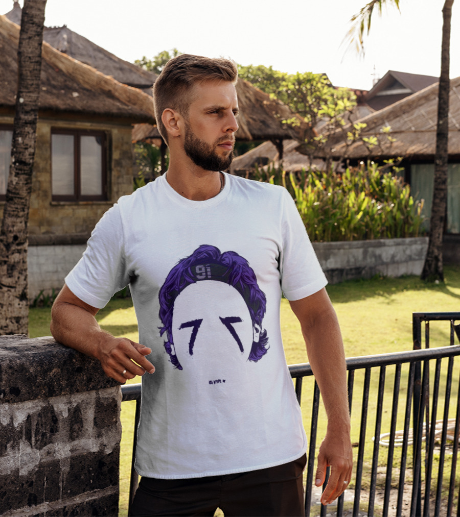 Original Trey Hendrickson 91 Baltimore Blank Face T-Shirt