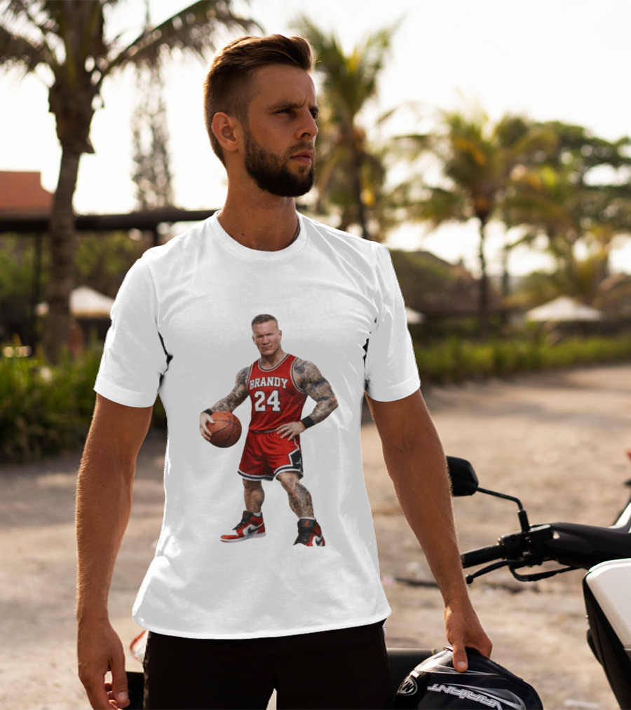 Brandy 24 Basketball Player Jordan Style Tattooed Athlete T-Shirt