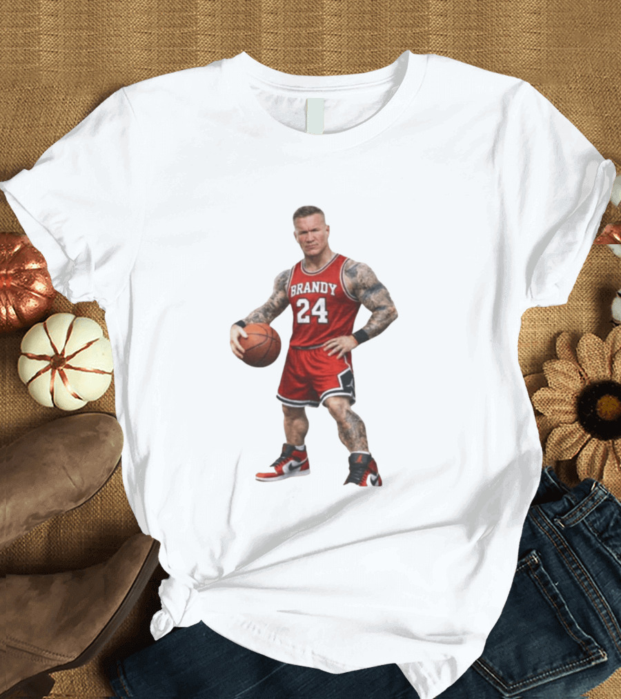 Brandy 24 Basketball Player Jordan Style Tattooed Athlete T-Shirt