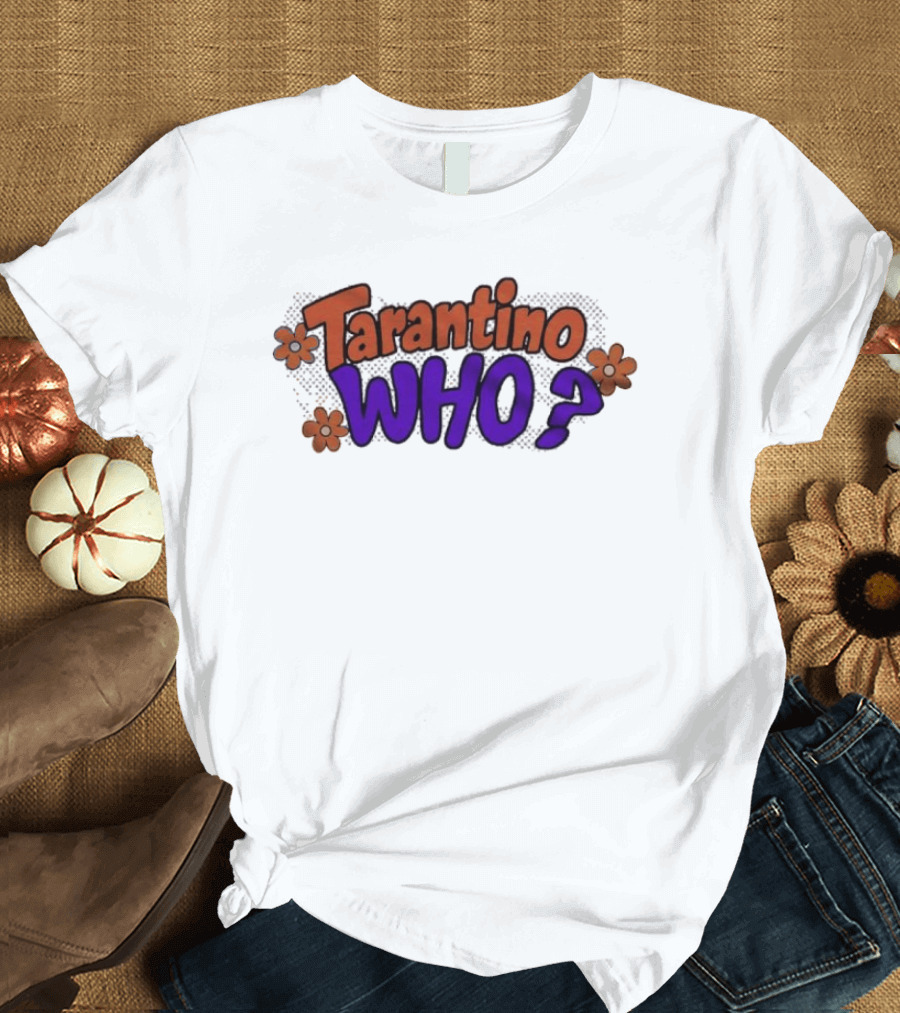 Tarantino Who Retro Groovy Flowers T-Shirt