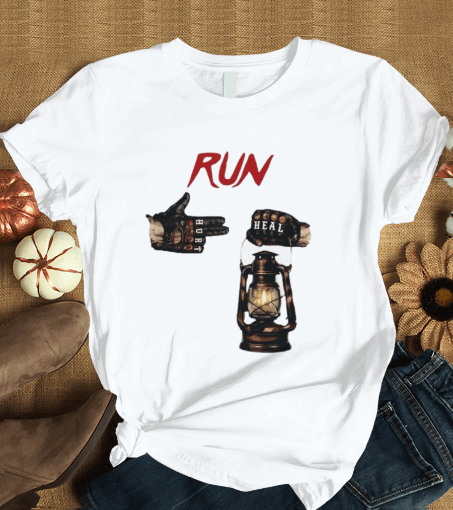 RUN Bray Wyatt Hurt Heal Lantern Mashup T-Shirt