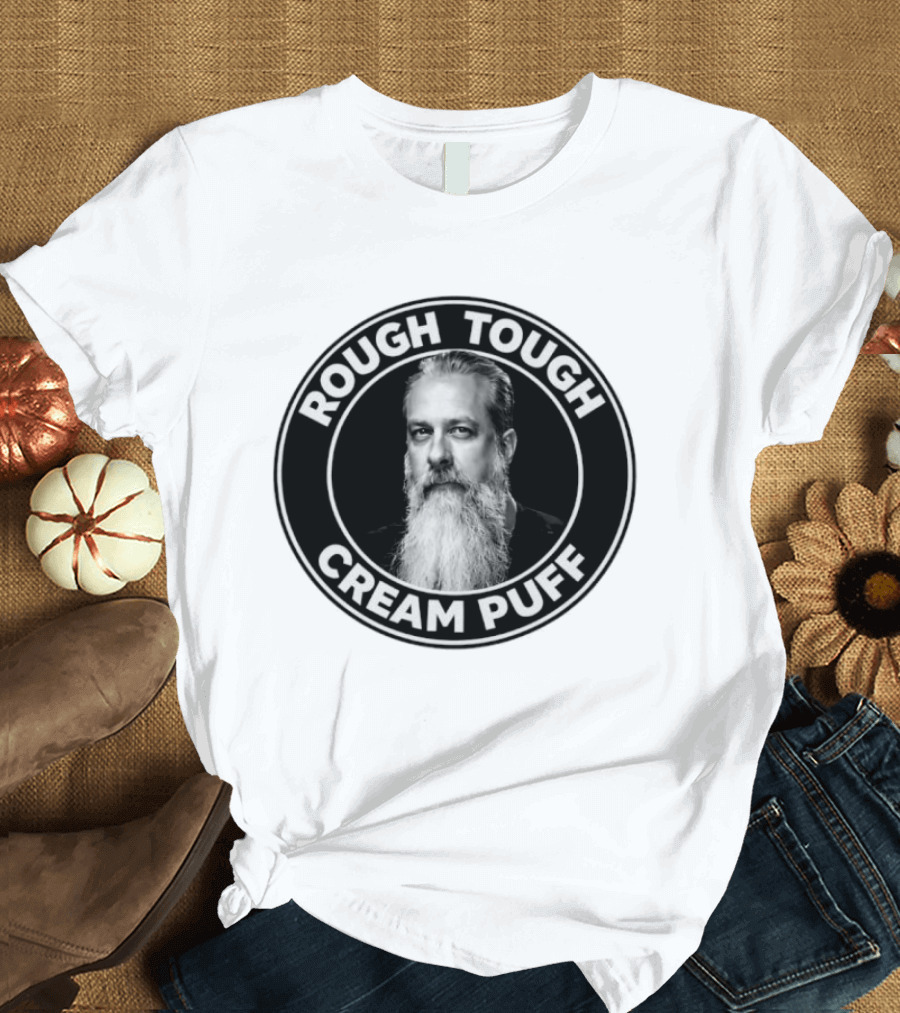 Rough Tough Cream Puff Bearded Man Circular T-Shirt
