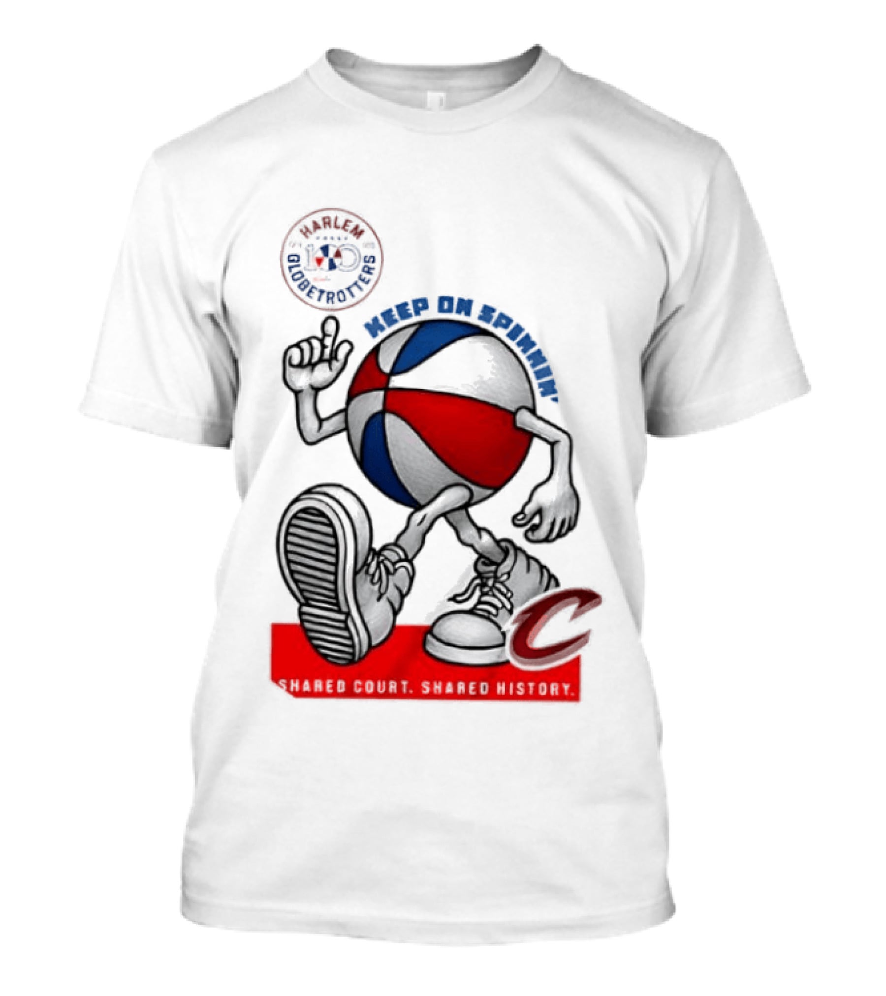 Cleveland Cavaliers Keep On Spennim Shared Court Shared History Basketball T-Shirt