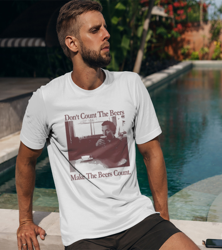 Don't Count The Beers Make The Beers Count Vintage Style Gentlemen T-Shirt
