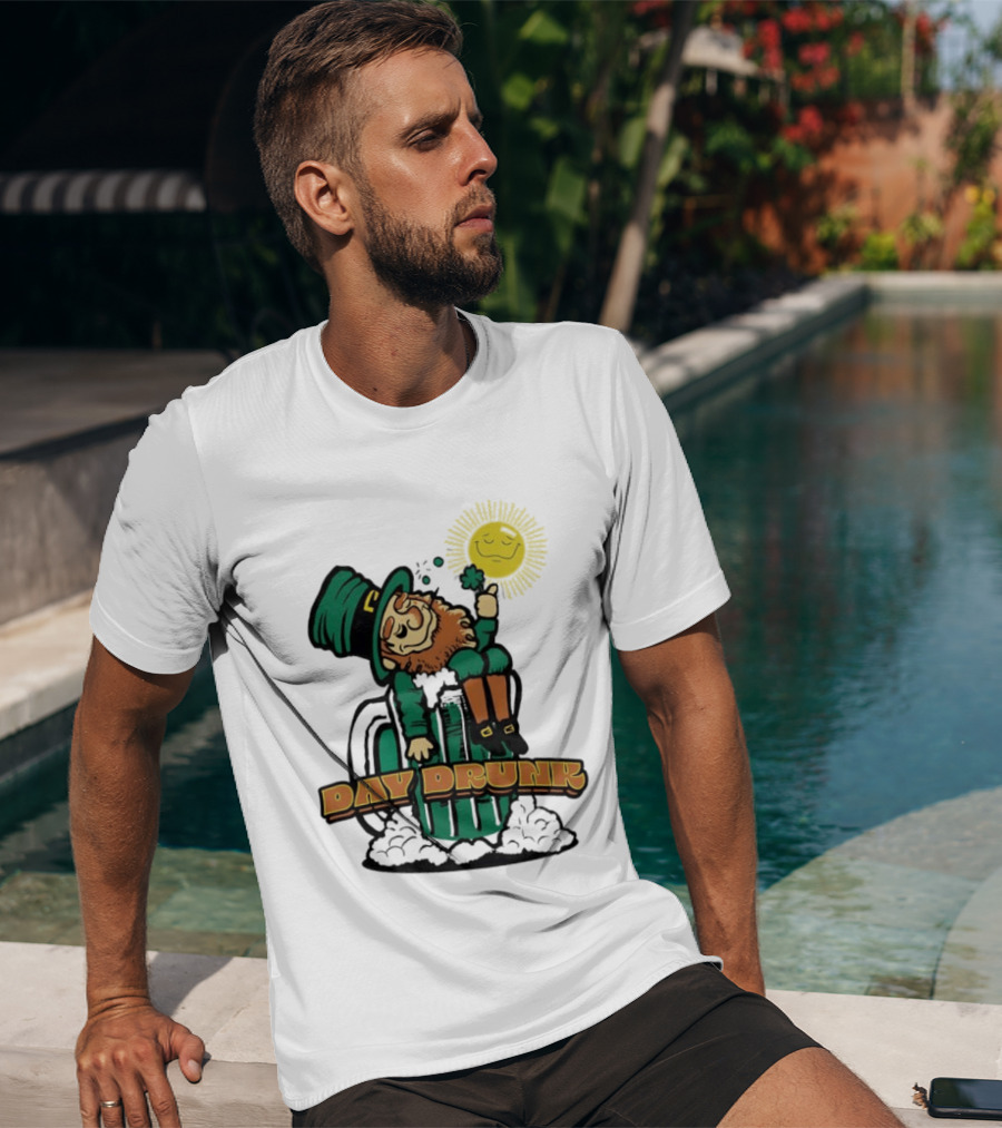 Day Drunk Leprechaun St. Patrick's Day Funny Irish Celebration T-Shirt
