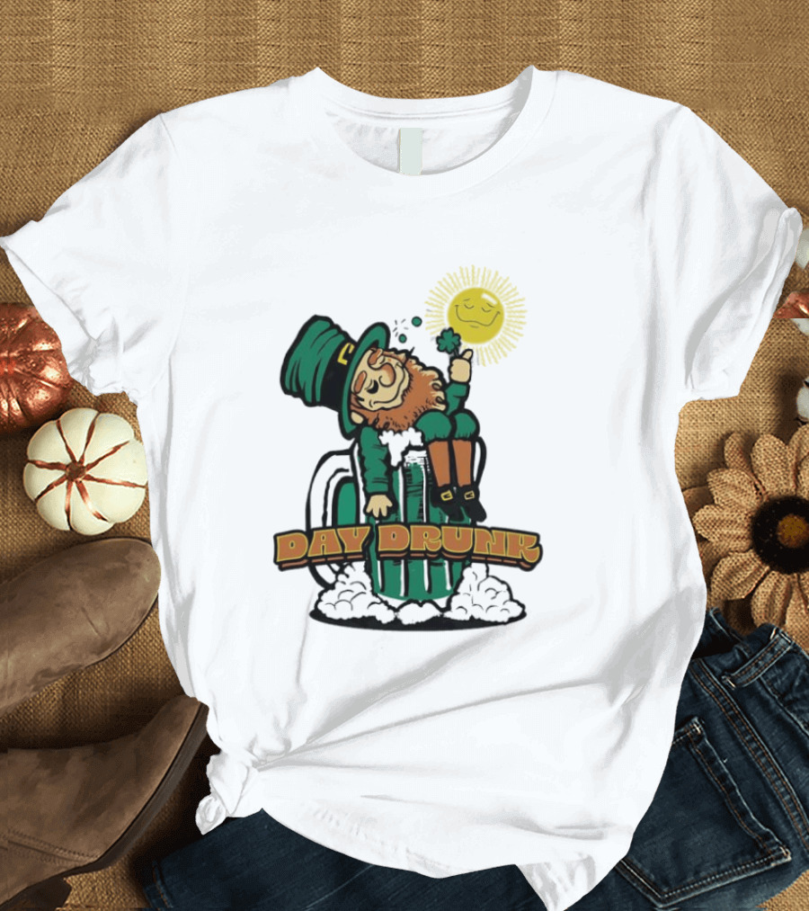 Day Drunk Leprechaun St. Patrick's Day Funny Irish Celebration T-Shirt