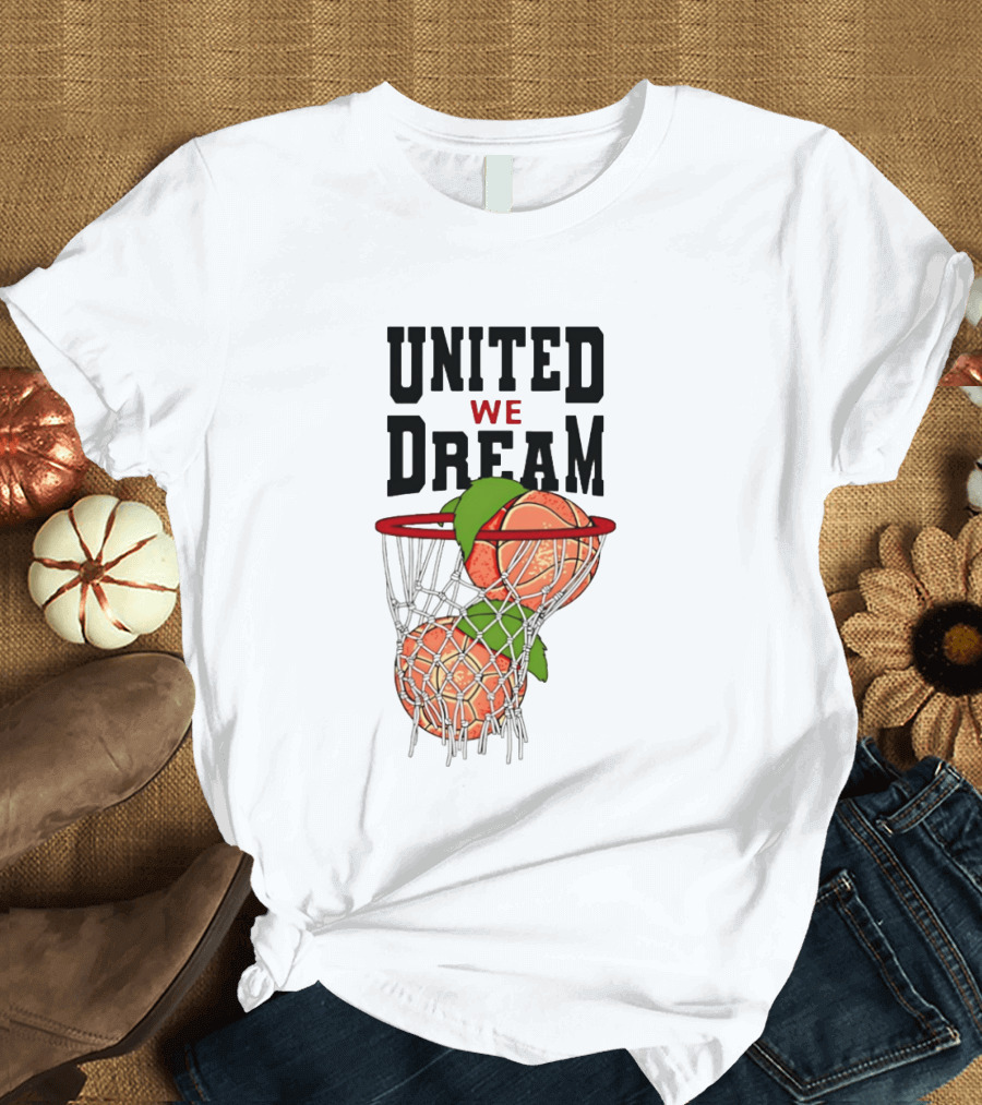 United We Dream Basketball Peach In Net 2026 T-Shirt