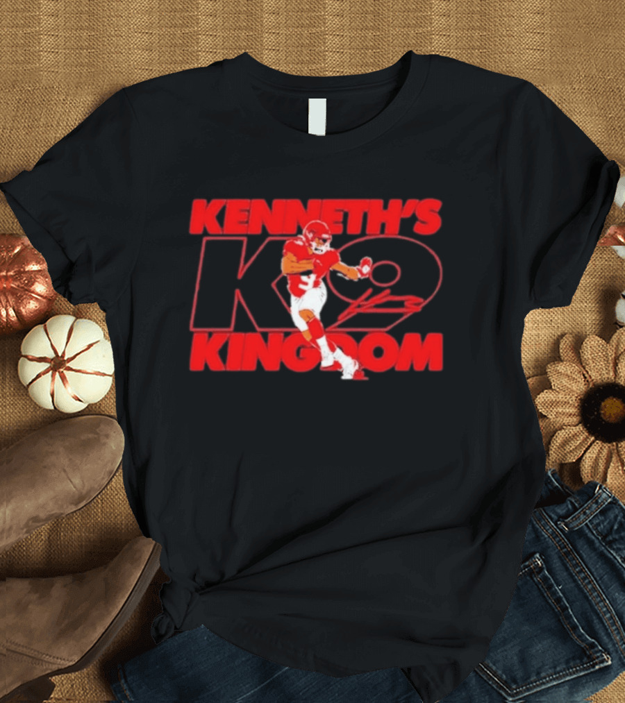 Kenneth's K9 Kingdom Kansas City Chiefs Football Player T-Shirt
