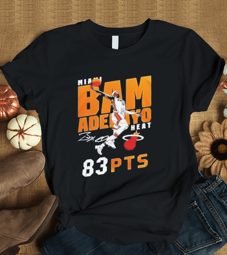 Miami Heat Bam Adebayo 83 Points Celebration T-Shirt