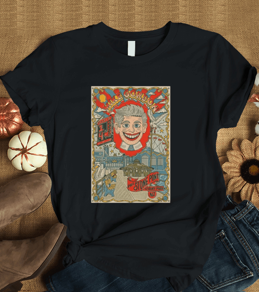 Mike Gordon March 14 2026 The Stone Pony Asbury Park NJ Tour T-Shirt