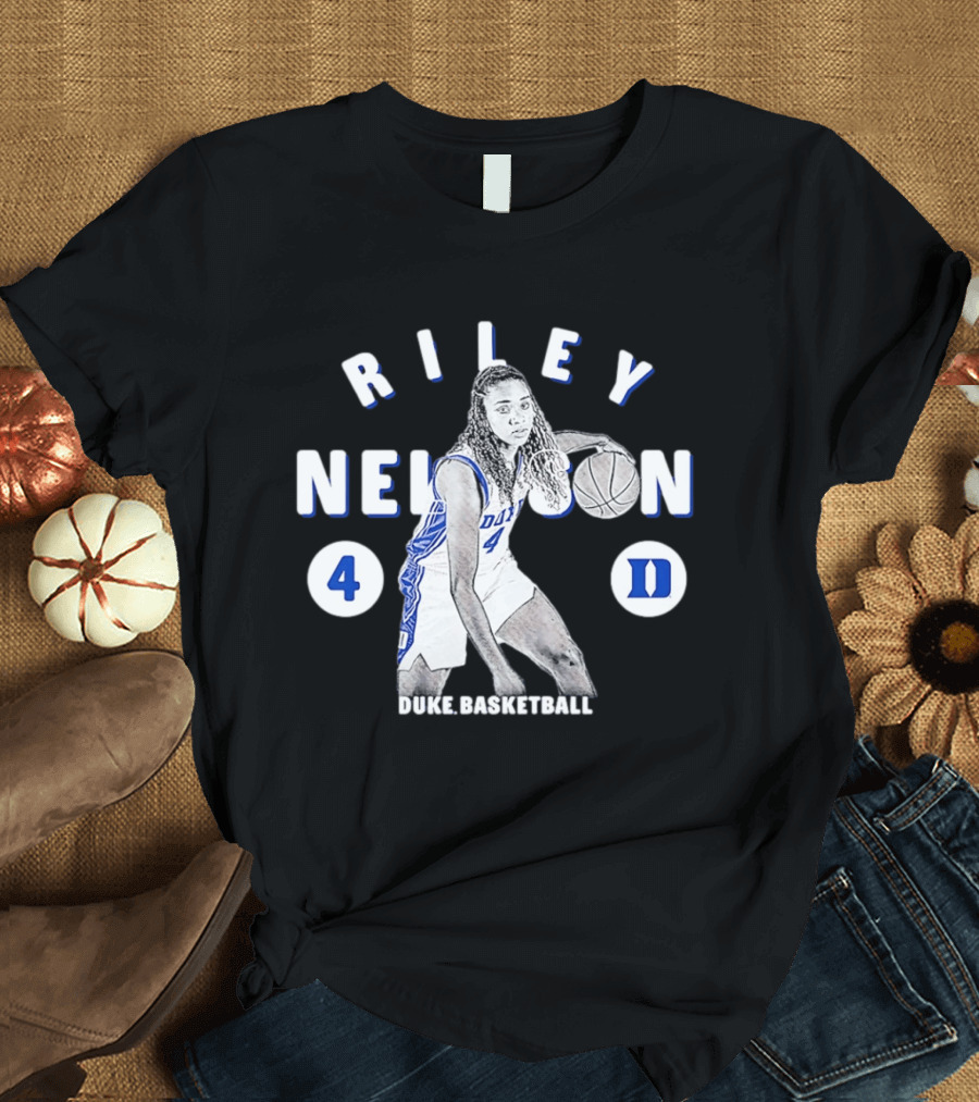 Riley Nelson 4 Duke Basketball Blue Devils NCAA 2026 T-Shirt