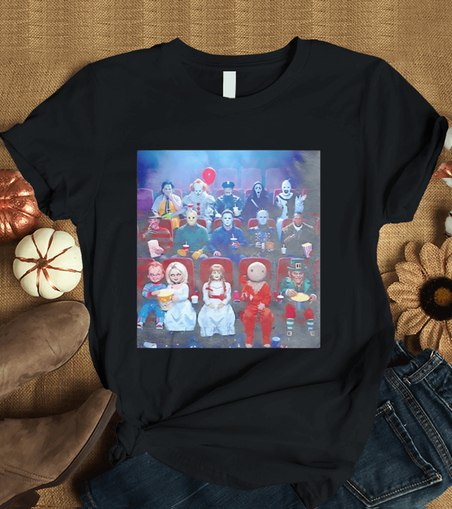 Scary Movie 6 Gathering Horror Characters Ing Together T-Shirt