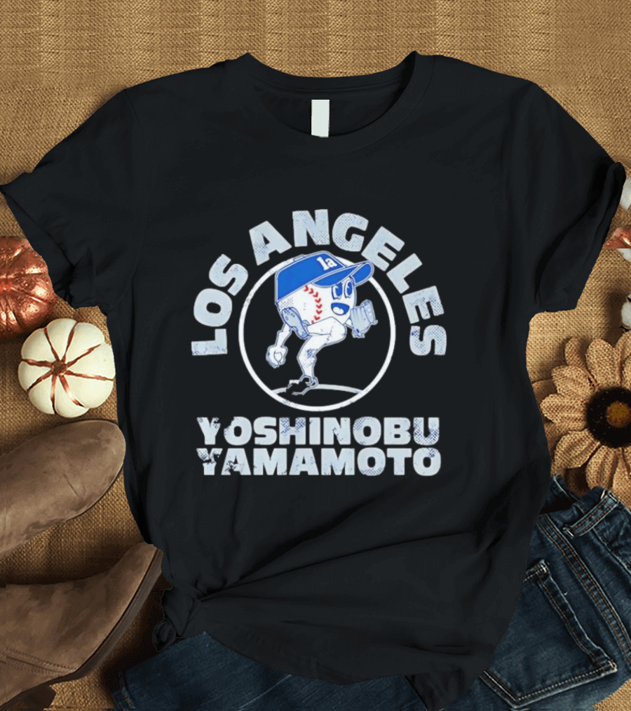 Los Angeles Dodgers Yoshinobu Yamamoto MLB Baseball Buddies T-Shirt