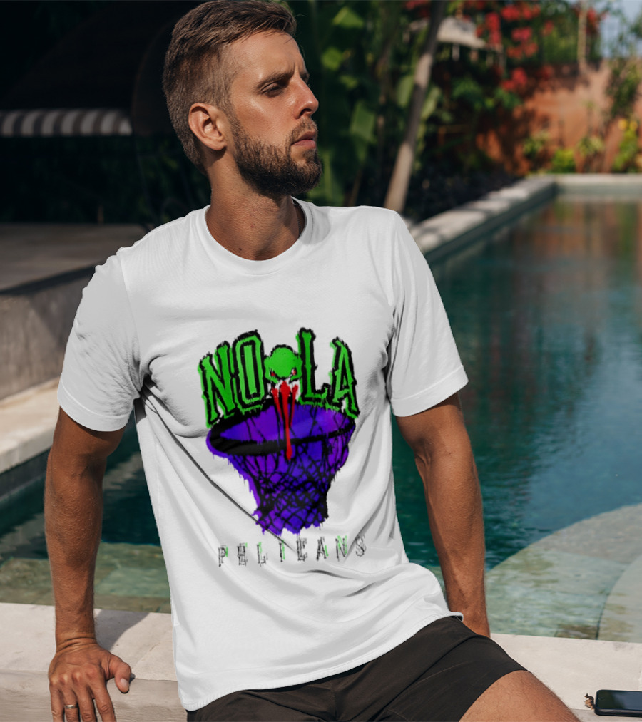 NOLA Pelicans Fest 2026 Basketball Hoop Alien T-Shirt