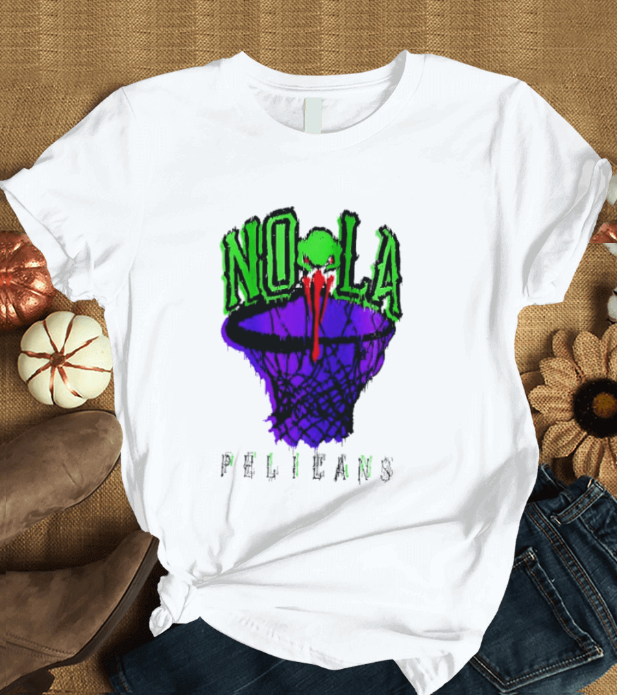 NOLA Pelicans Fest 2026 Basketball Hoop Alien T-Shirt