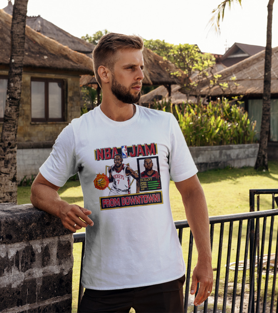 NBA Jam Durant Houston Rockets 7 From Downtown T-Shirt