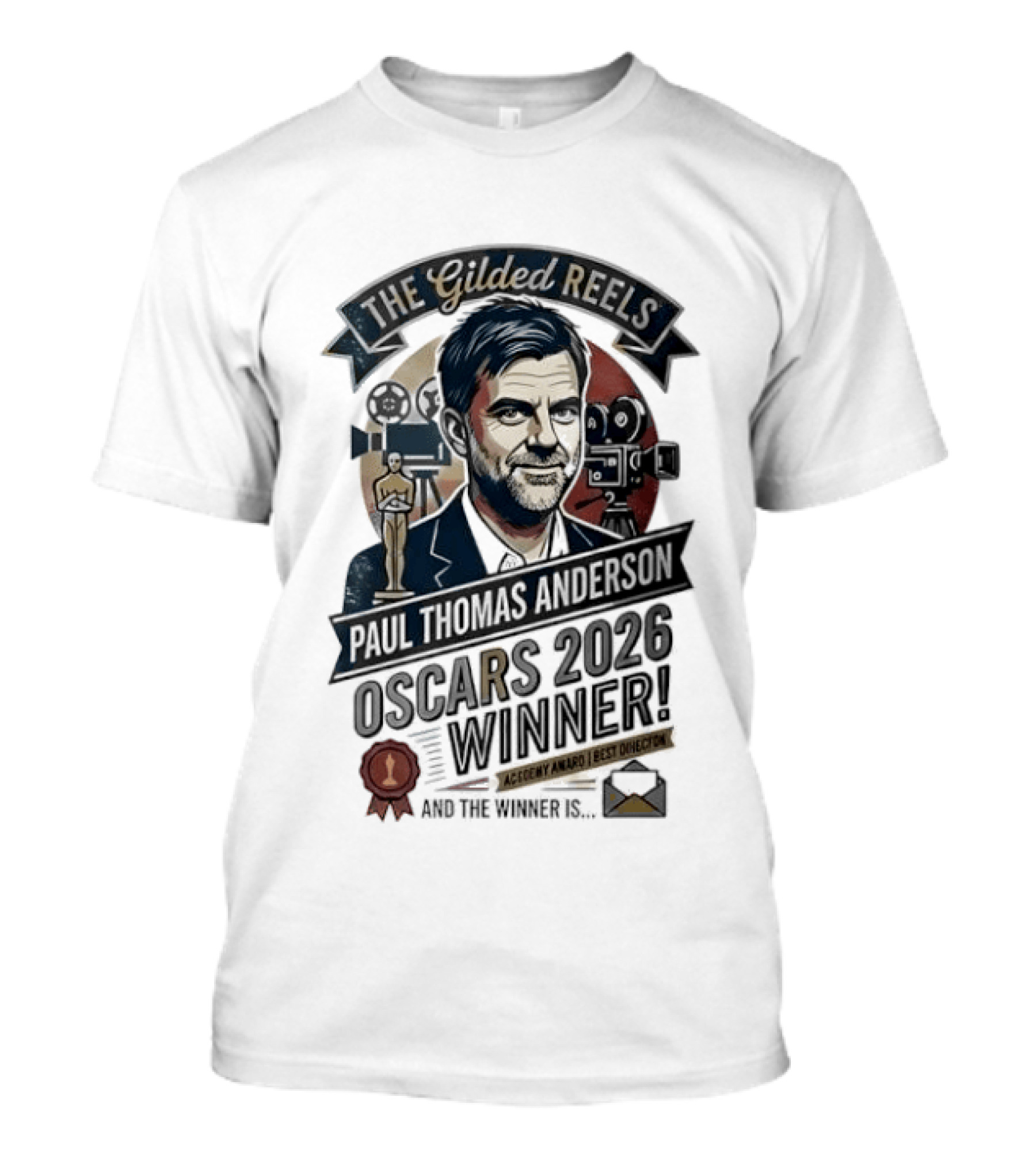 Paul Thomas Anderson Oscars 2026 Winner Academy Award Best Director T-Shirt