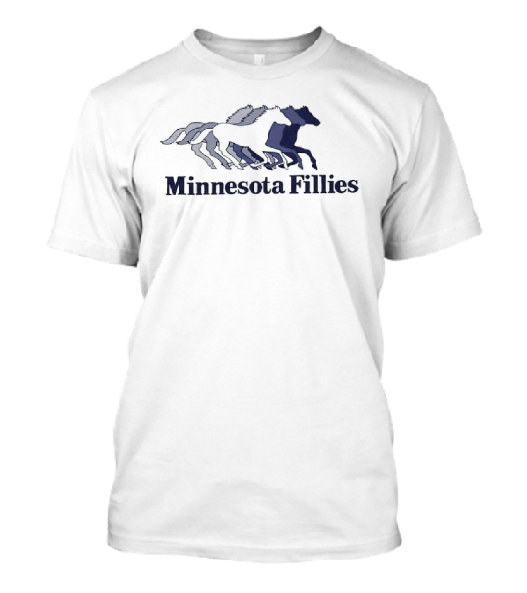 Minnesota Fillies WPBL Basketball Team Emblem Horses T-Shirt