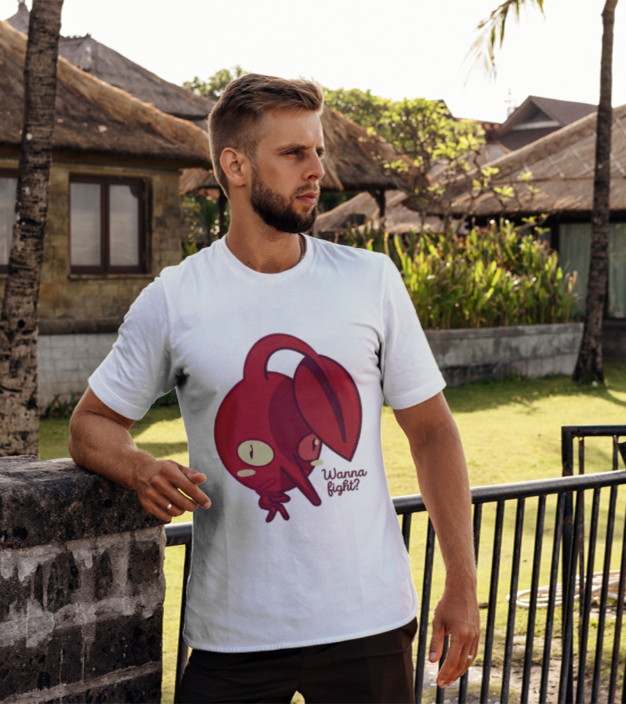 Red Pikmin Wanna Fight Video Game T-Shirt