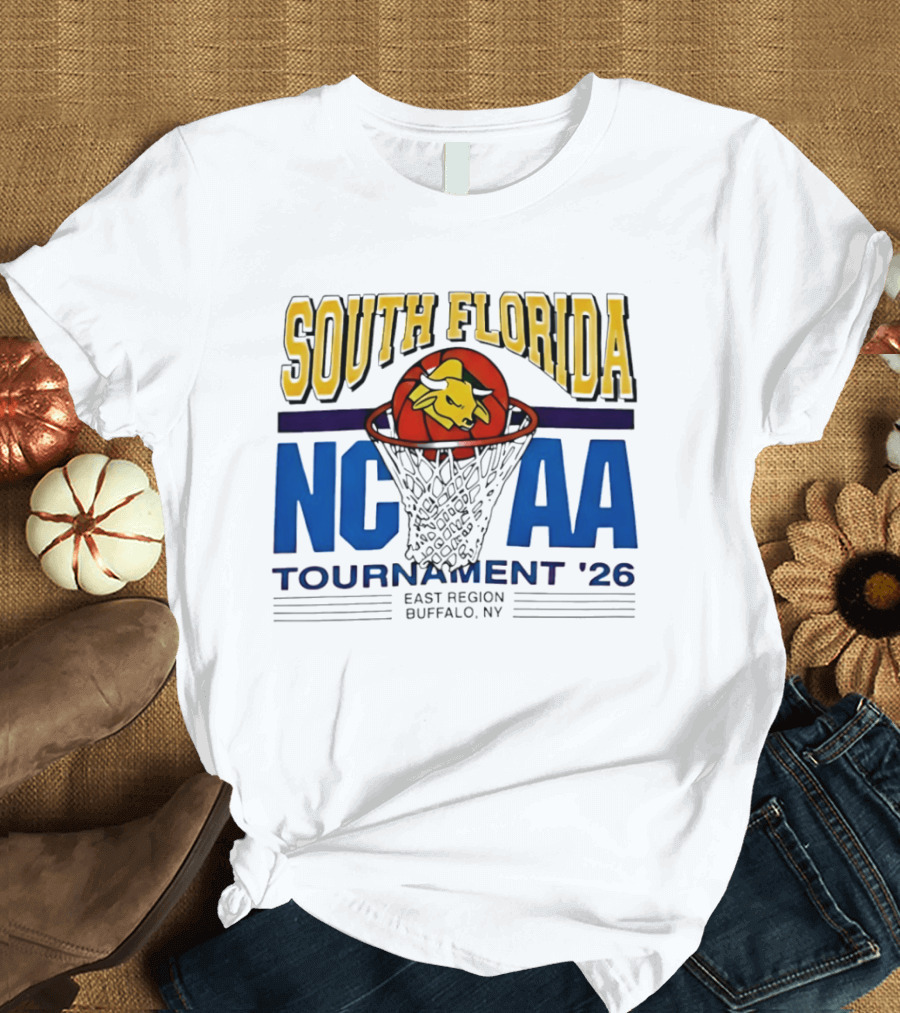 South Florida NCAA Tournament '26 East Region Buffalo NY Basketball T-Shirt