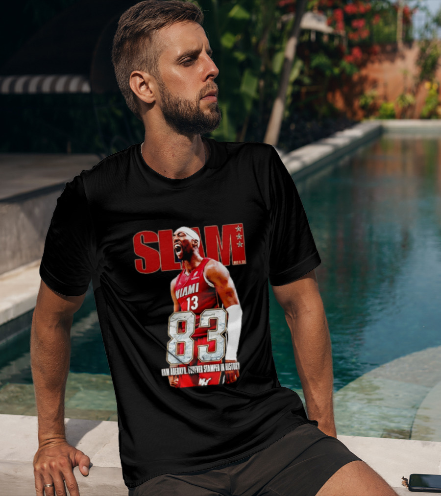 SLAM Bam Adebayo Miami Heat 13 Forever Stamped In History 83 T-Shirt