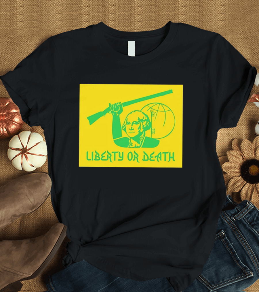 Liberty Or Death 2026 Washington Rifle Globe T-Shirt