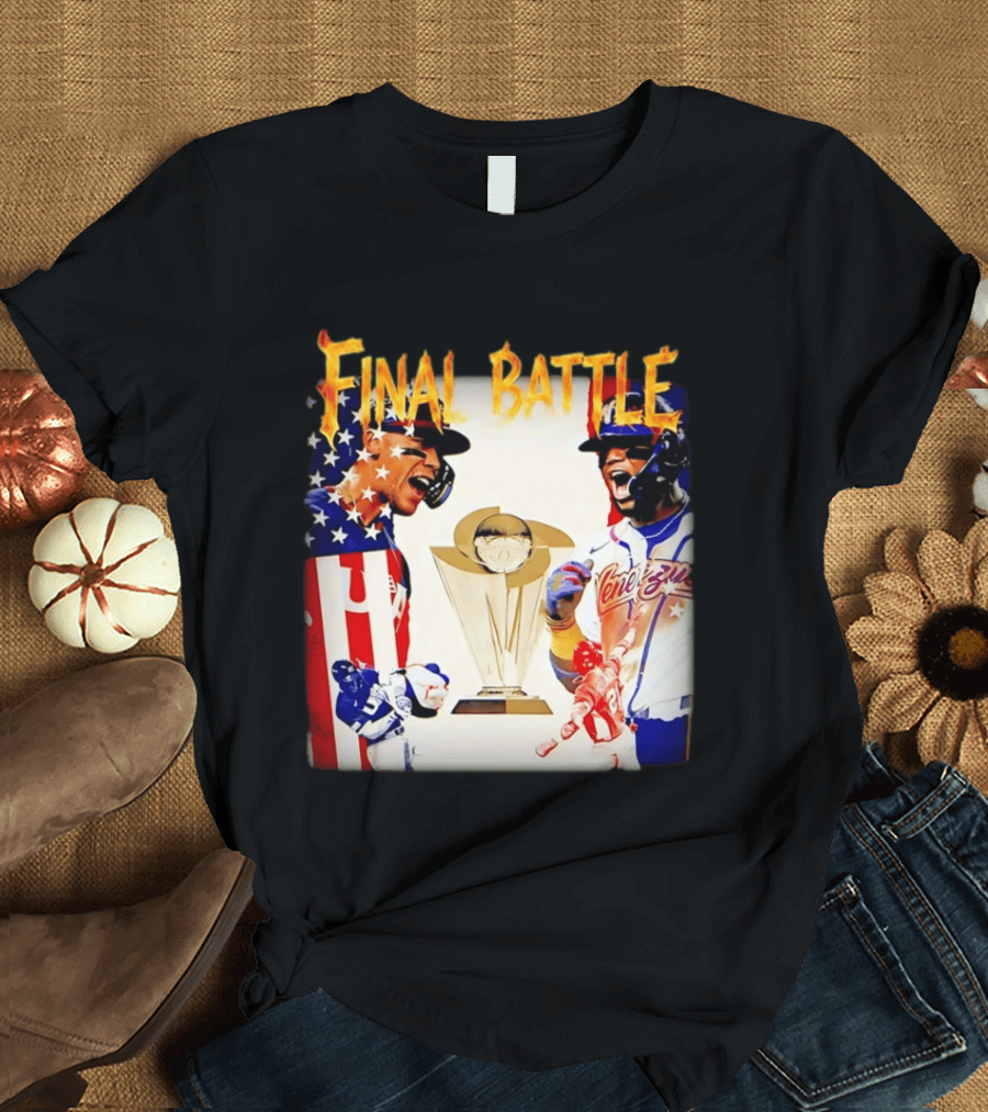 Final Battle USA Venezuela World Baseball Classic 2026 Championship Showdown T-Shirt