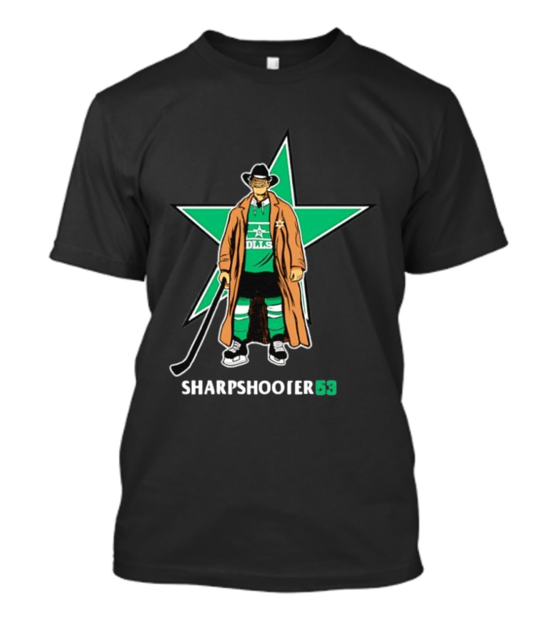 Sharpshooter 53 Dallas Stars Wyatt Johnston Hockey T-Shirt