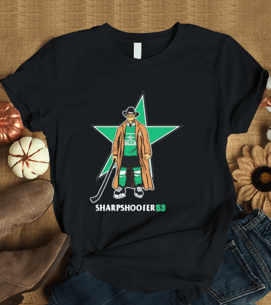Sharpshooter 53 Dallas Stars Wyatt Johnston Hockey T-Shirt