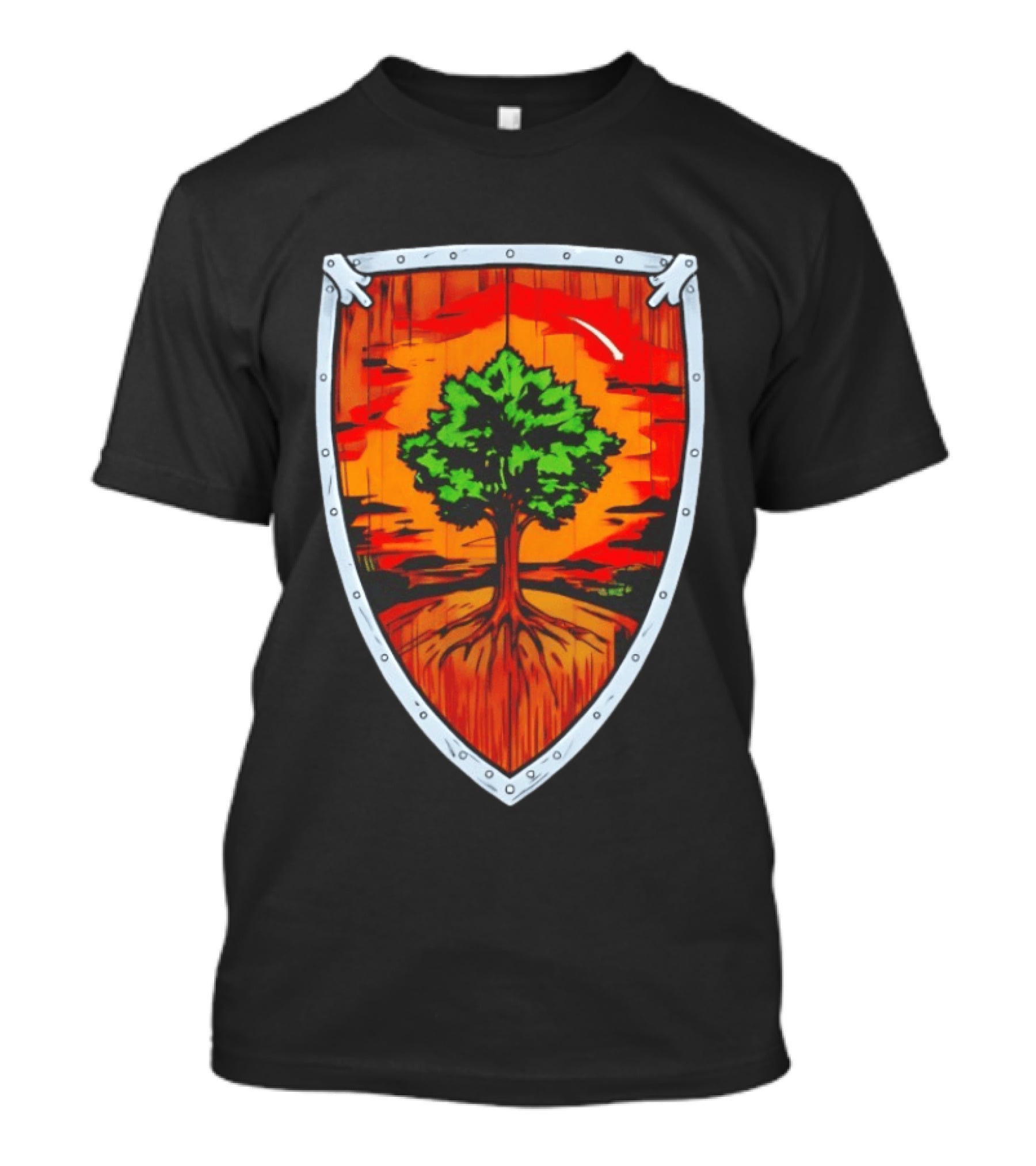 Ser Duncan The Tall Shield Tree Green Warrior Crest T-Shirt