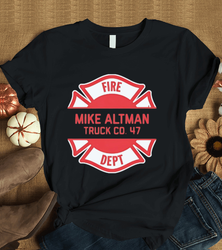 Chicago Fire Dept Mike Altman Truck Co 47 T-Shirt