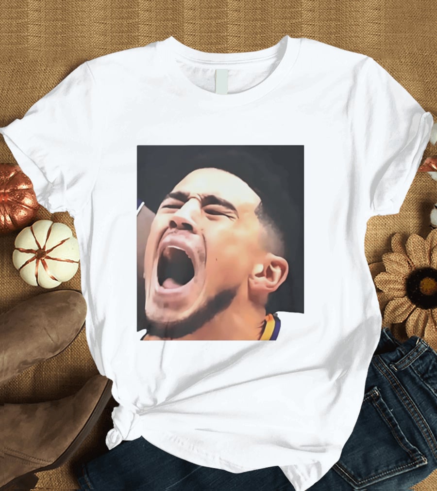 Phoenix Suns Devin Booker Big Face Basketball T-Shirt
