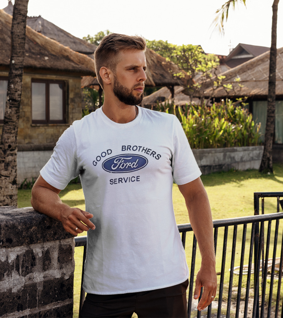 Good Brothers Ford Service Vintage Style Classic Car Repair Enthusiasts T-Shirt