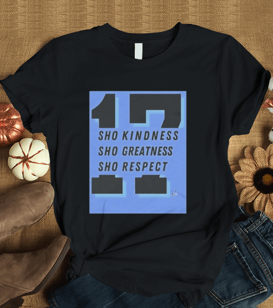 Shohei Ohtani 17 Sho Kindness Greatness Respect Dodgers T-Shirt