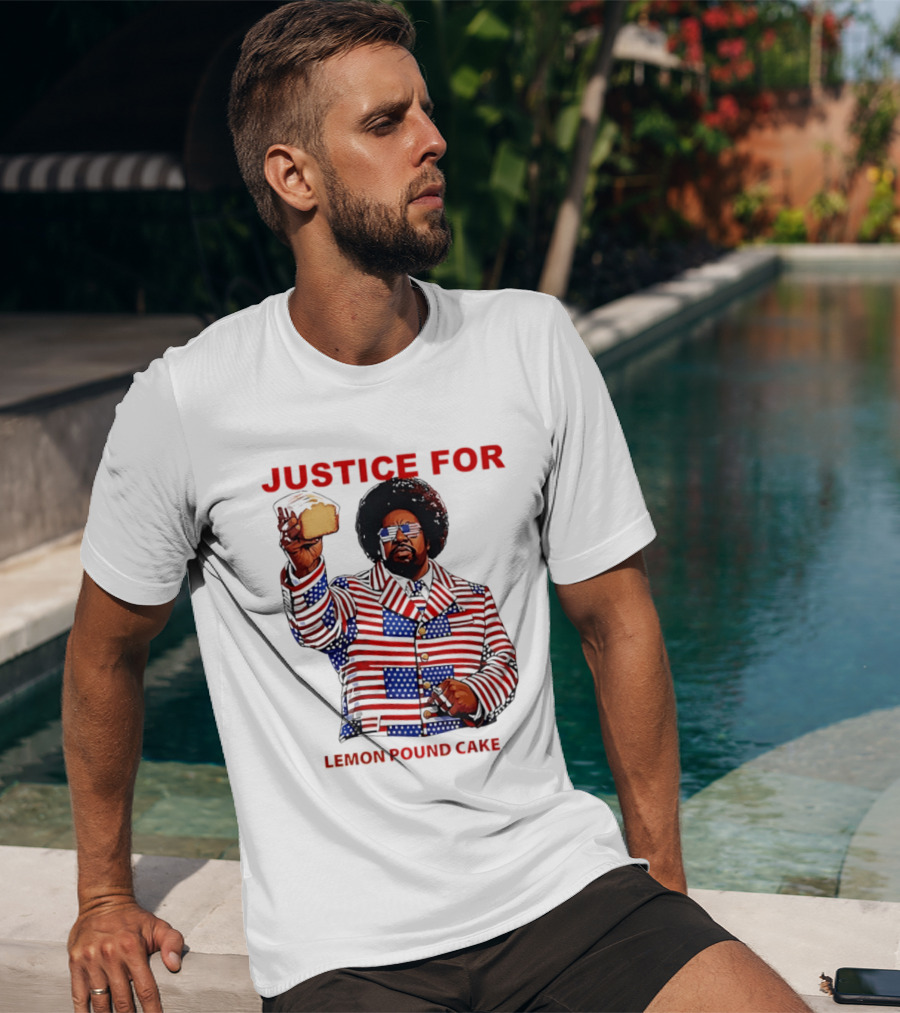 Justice For Lemon Pound Cake Afroman Stars And Stripes Suit T-Shirt