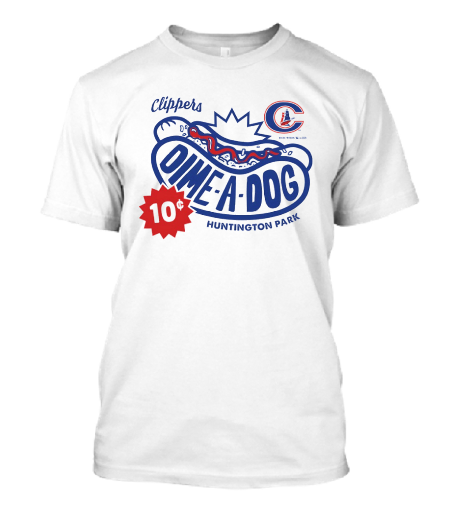 Clippers Dime A Dog 10¢ Huntington Park T-Shirt