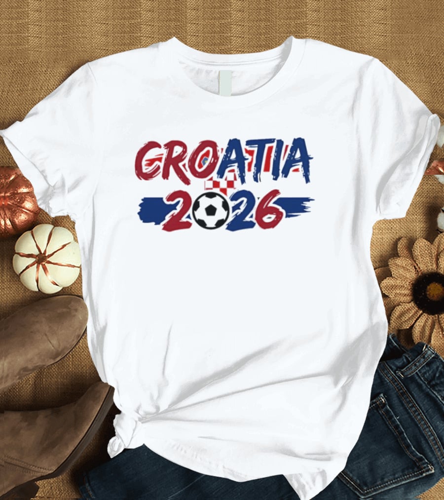 Croatia World Cup 2026 Soccer Team Fan Gear T-Shirt