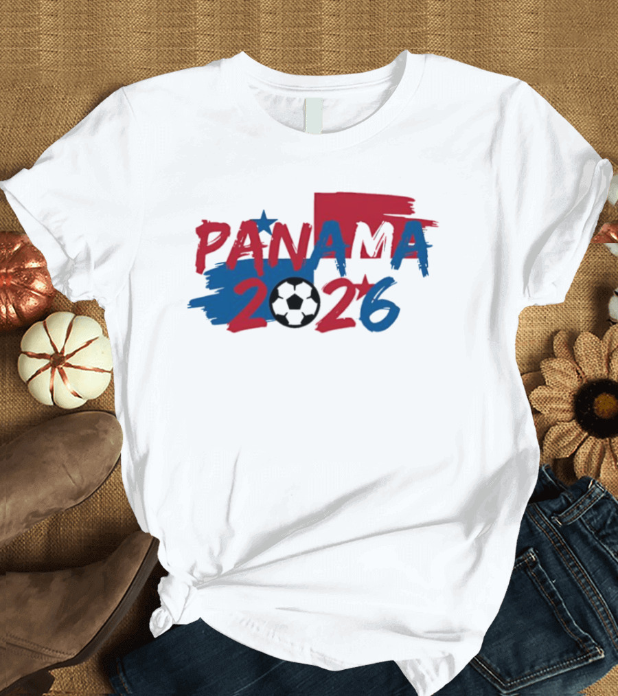 Panama 2026 Soccer Team World Cup Soccer Ball T-Shirt