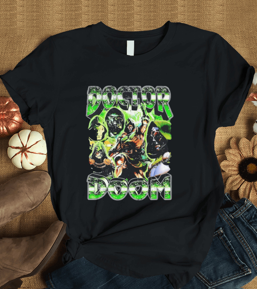 Doctor Doom Marvel Comics Villain Power Poses Montage T-Shirt