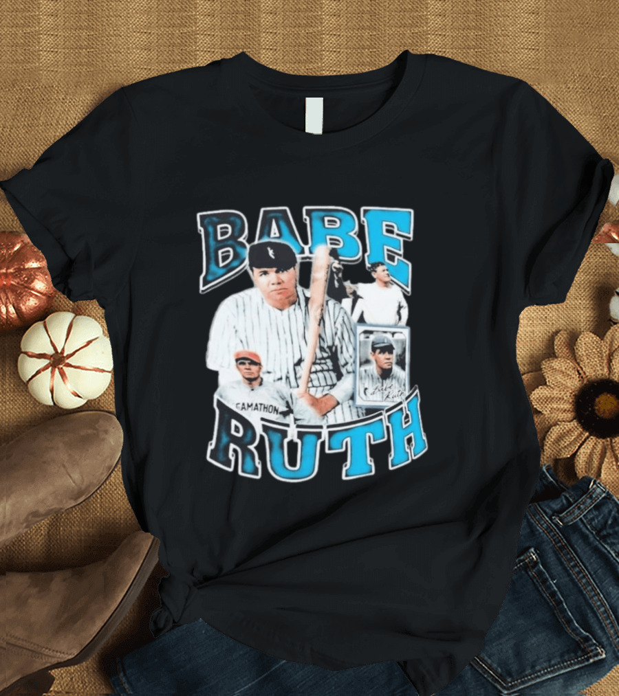 Babe Ruth New York Yankees Iconic Baseball Legend T-Shirt