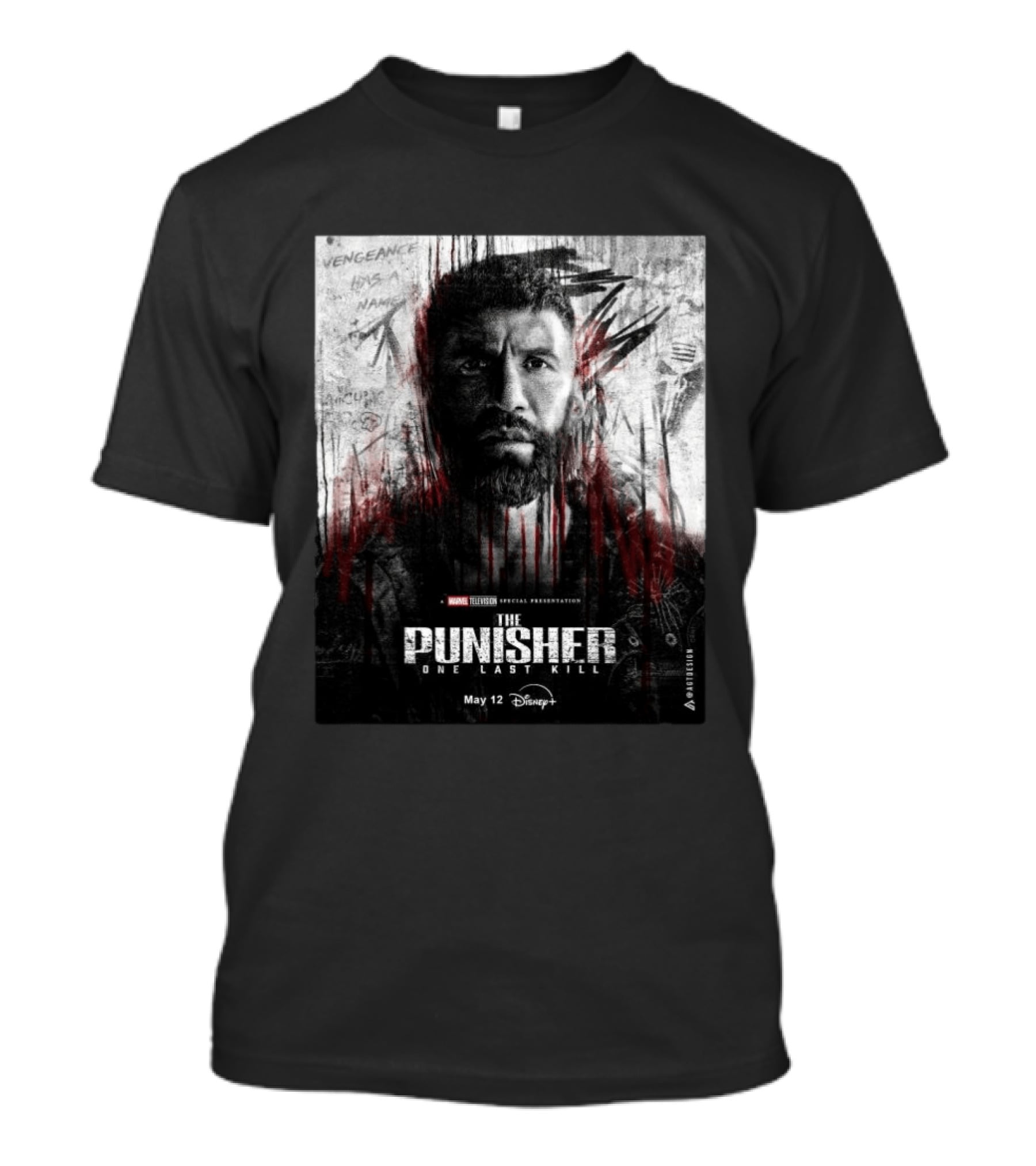 The Punisher One Last Kill Marvel Television Frank Castle May 12 Disney Plus T-Shirt