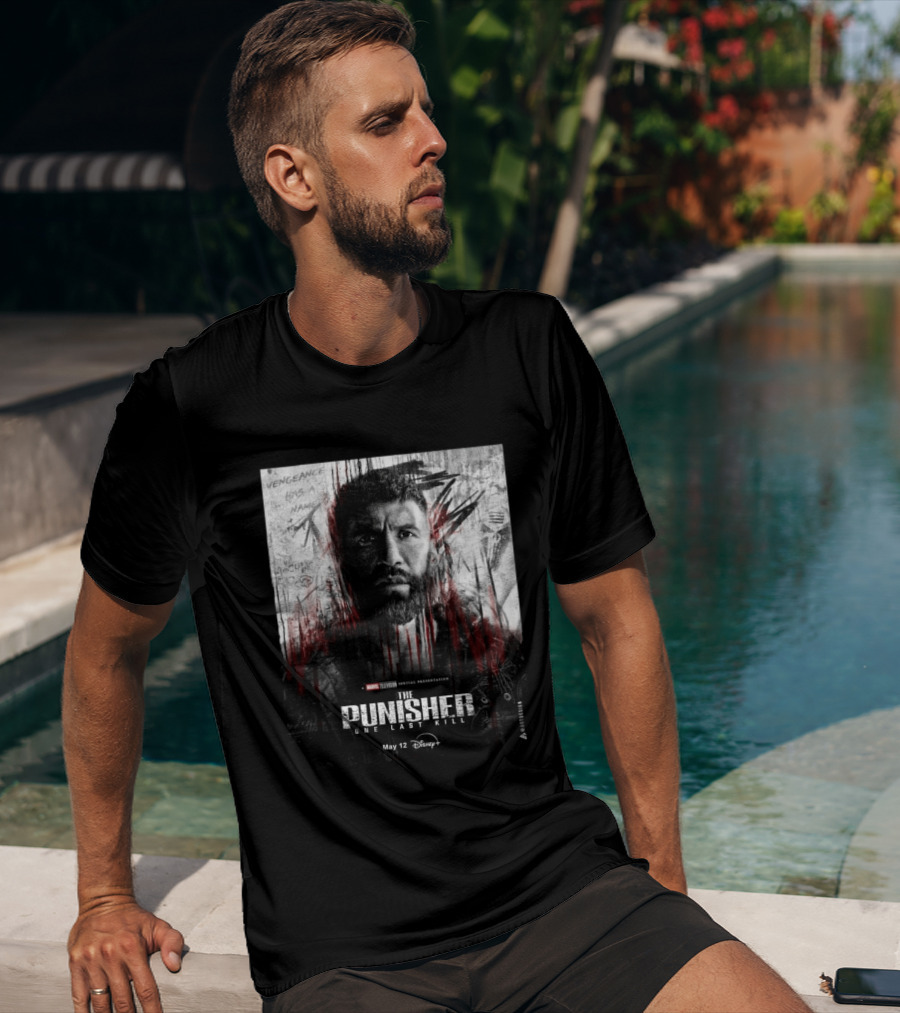 The Punisher One Last Kill Marvel Television Frank Castle May 12 Disney Plus T-Shirt