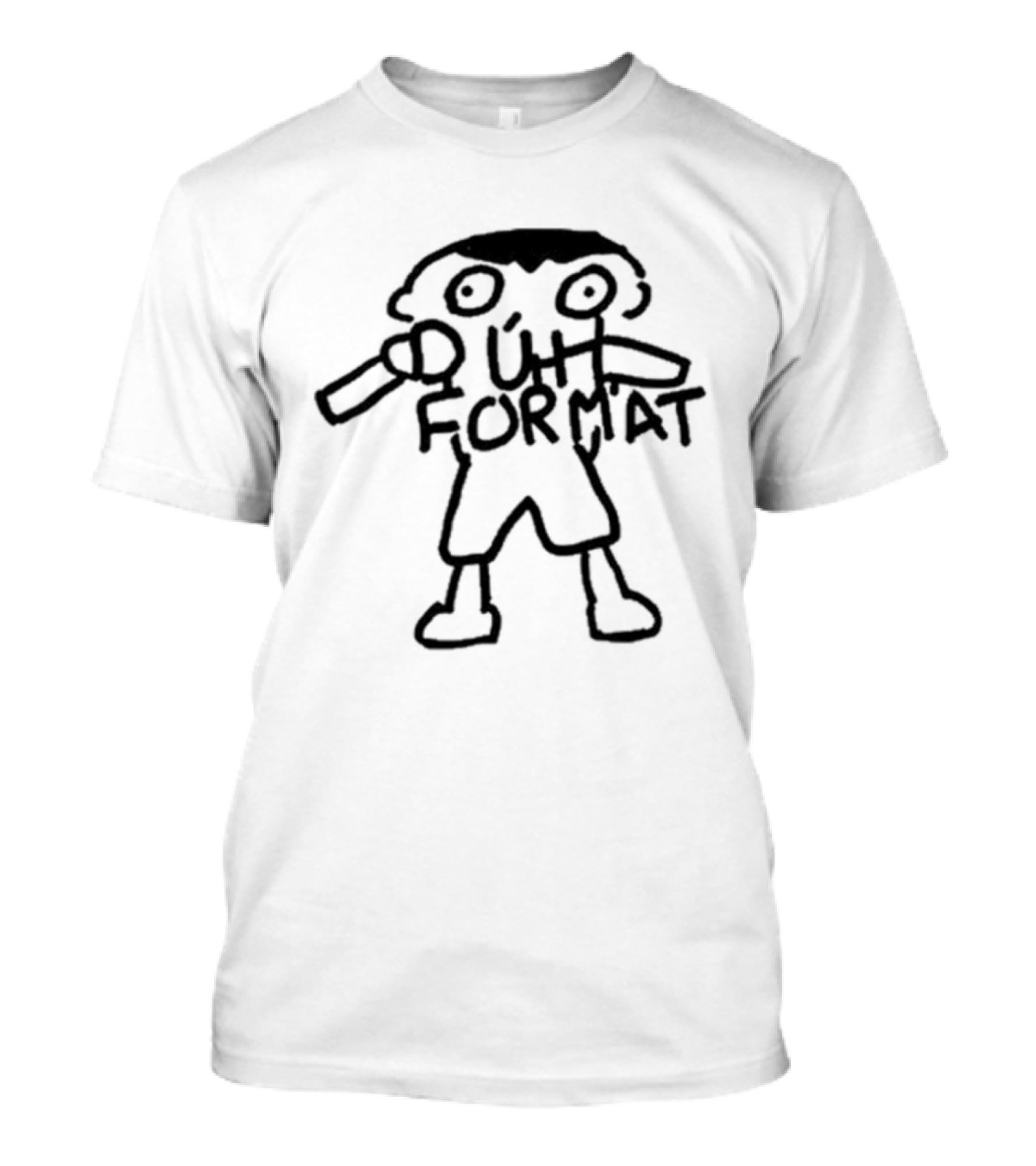 New The Format Levon Seafoam Duh Format Stick Figure T-Shirt